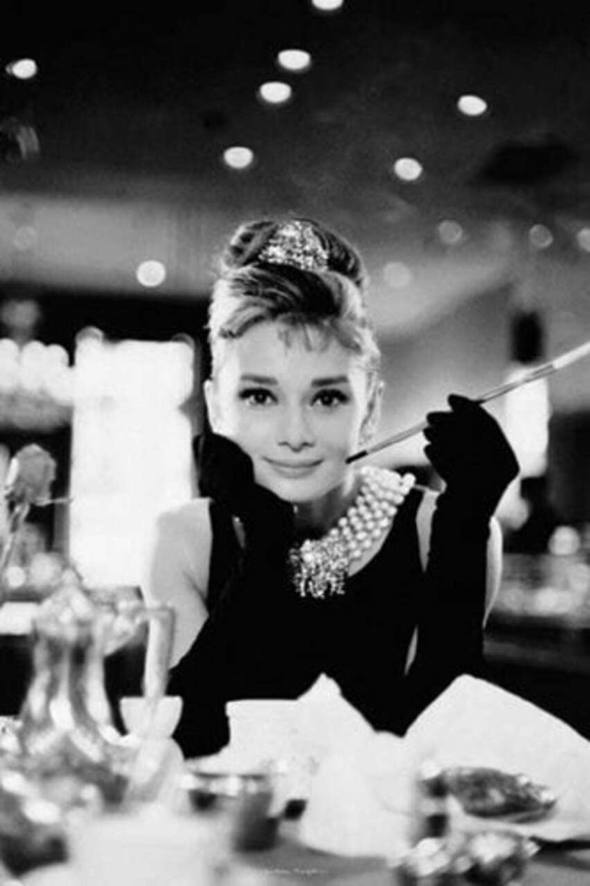 Framed Art Audrey Hepburn, Breakfast at Tiffany’s by Anon 36 x 24